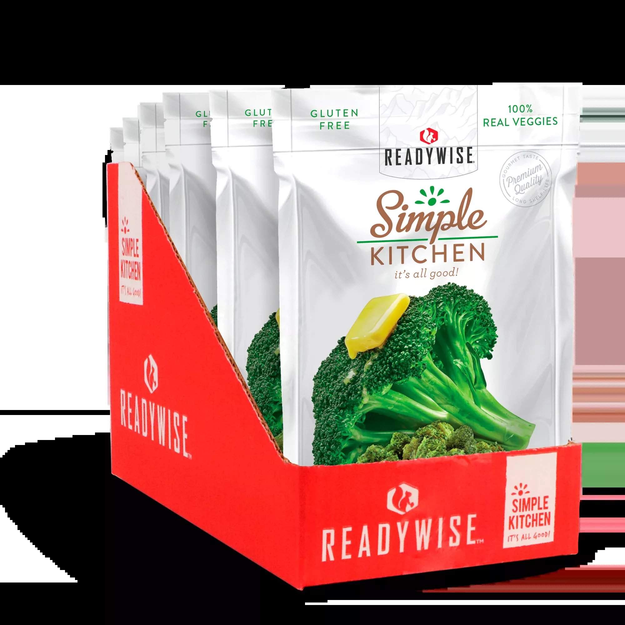 ReadyWise – Simple Kitchen Buttered Broccoli – 6 Pack