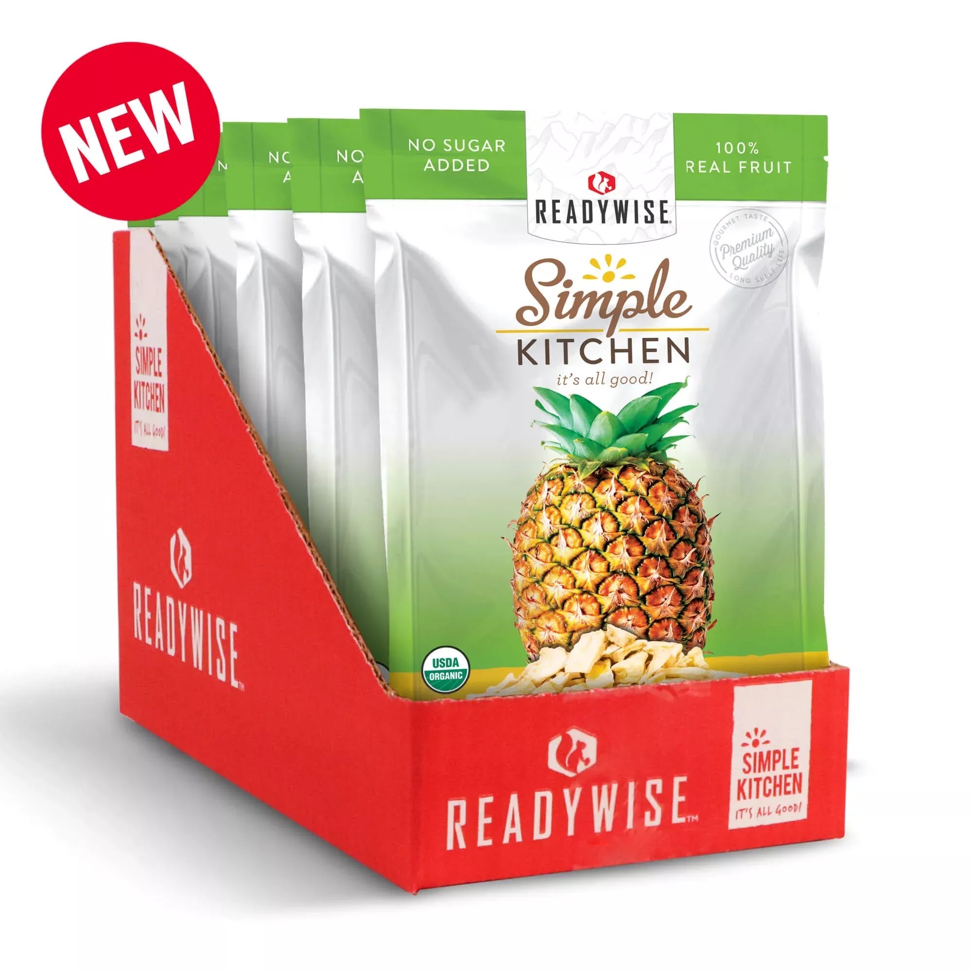 ReadyWise – Simple Kitchen Organic FD Pineapple – 6 Pack
