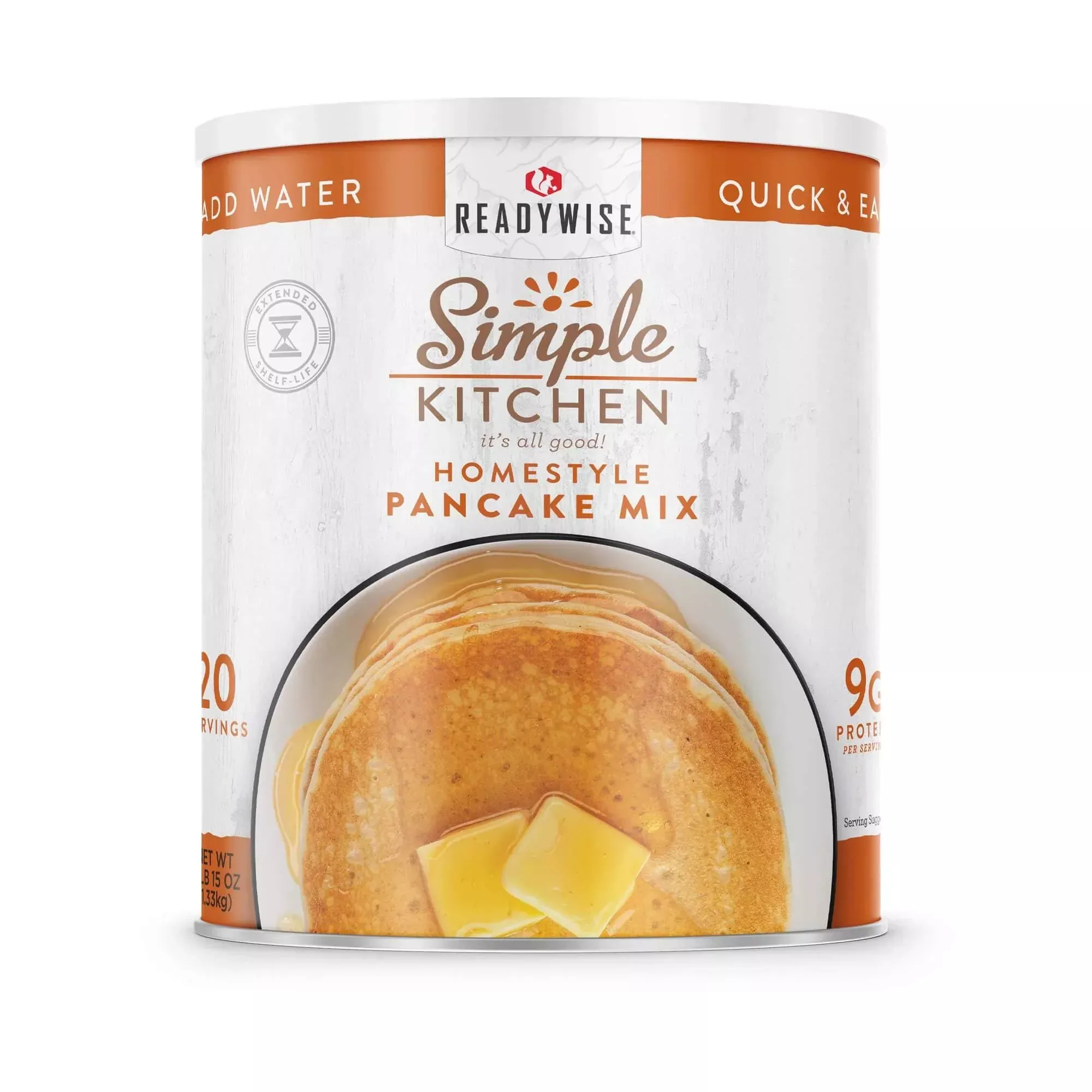 ReadyWise - Simple Kitchen Pancake Mix- 20 Serving Can