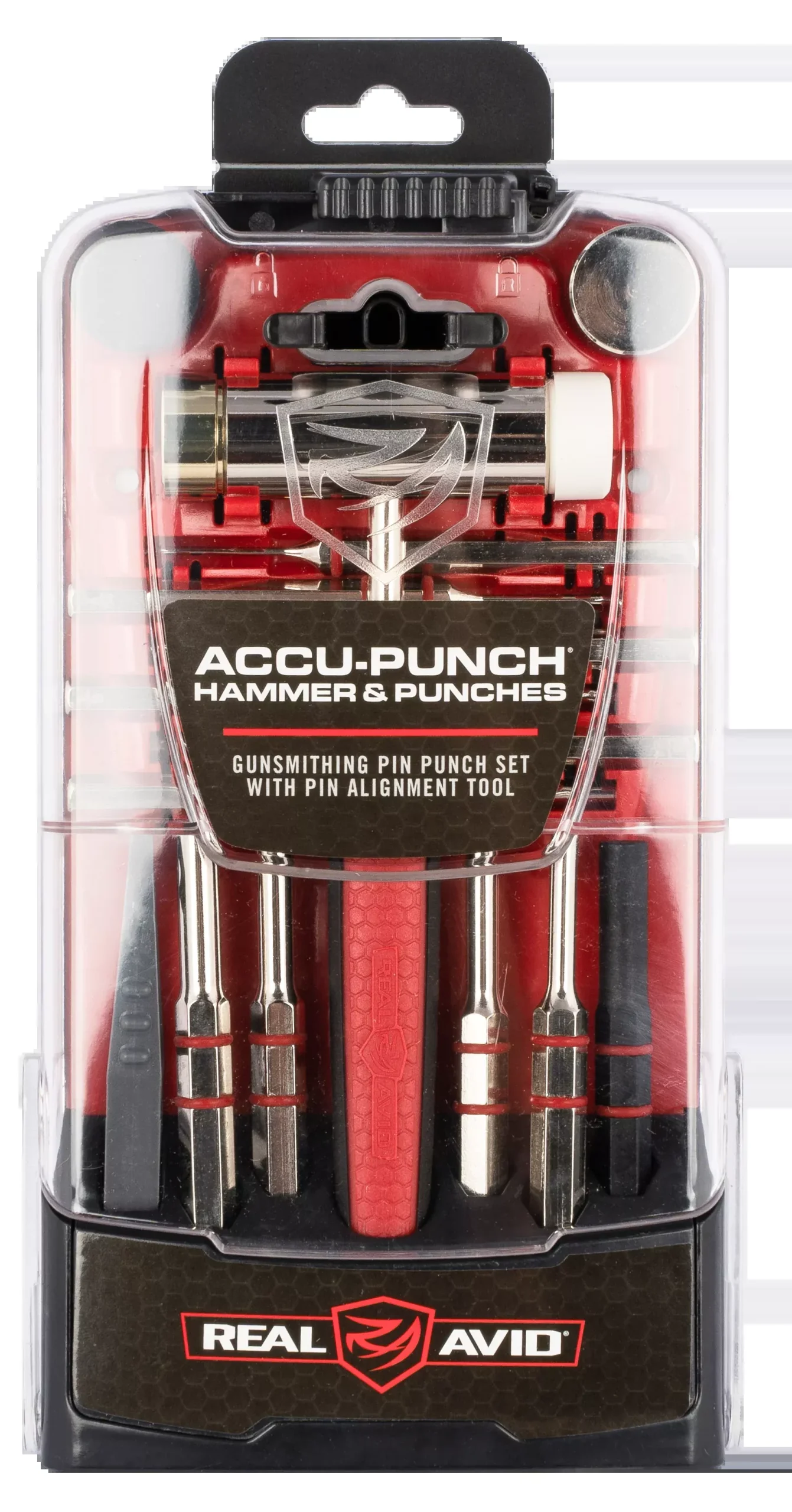 Real Avid Accu-Punch Gunsmithing Hammer & Pin Punch Set with Alignment Tool, AVHPS