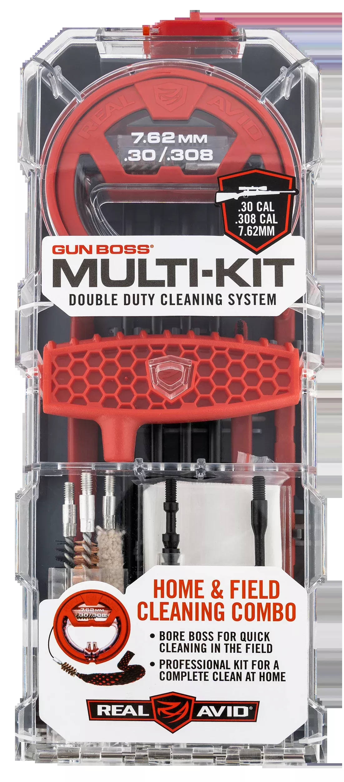 Real Avid Gun Boss Multi-Kit Rifle Cleaning System, .30/.308/7.62mm, AVGBMK308