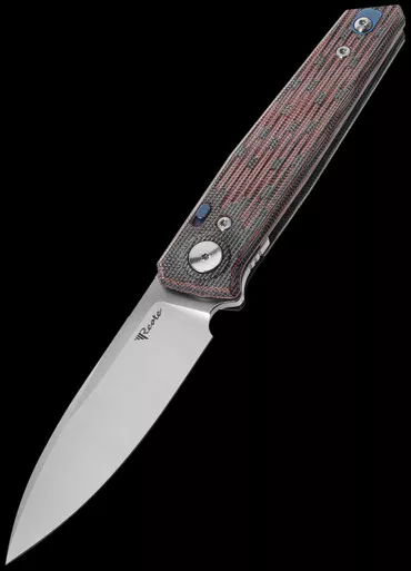 REATE PL-6 Black/Red Micarta Folding Knife