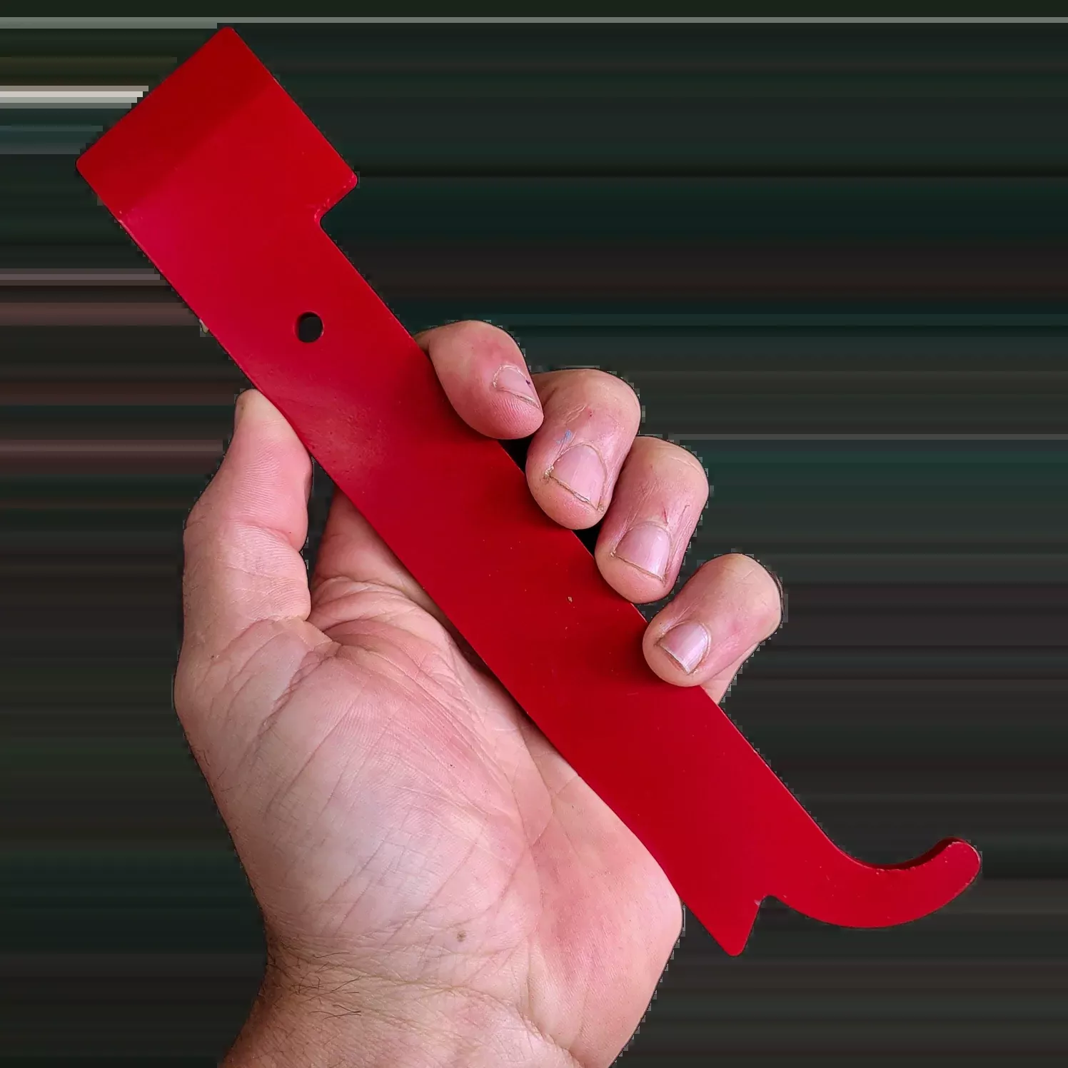 Red Heavy Duty J Hook Hive Tool