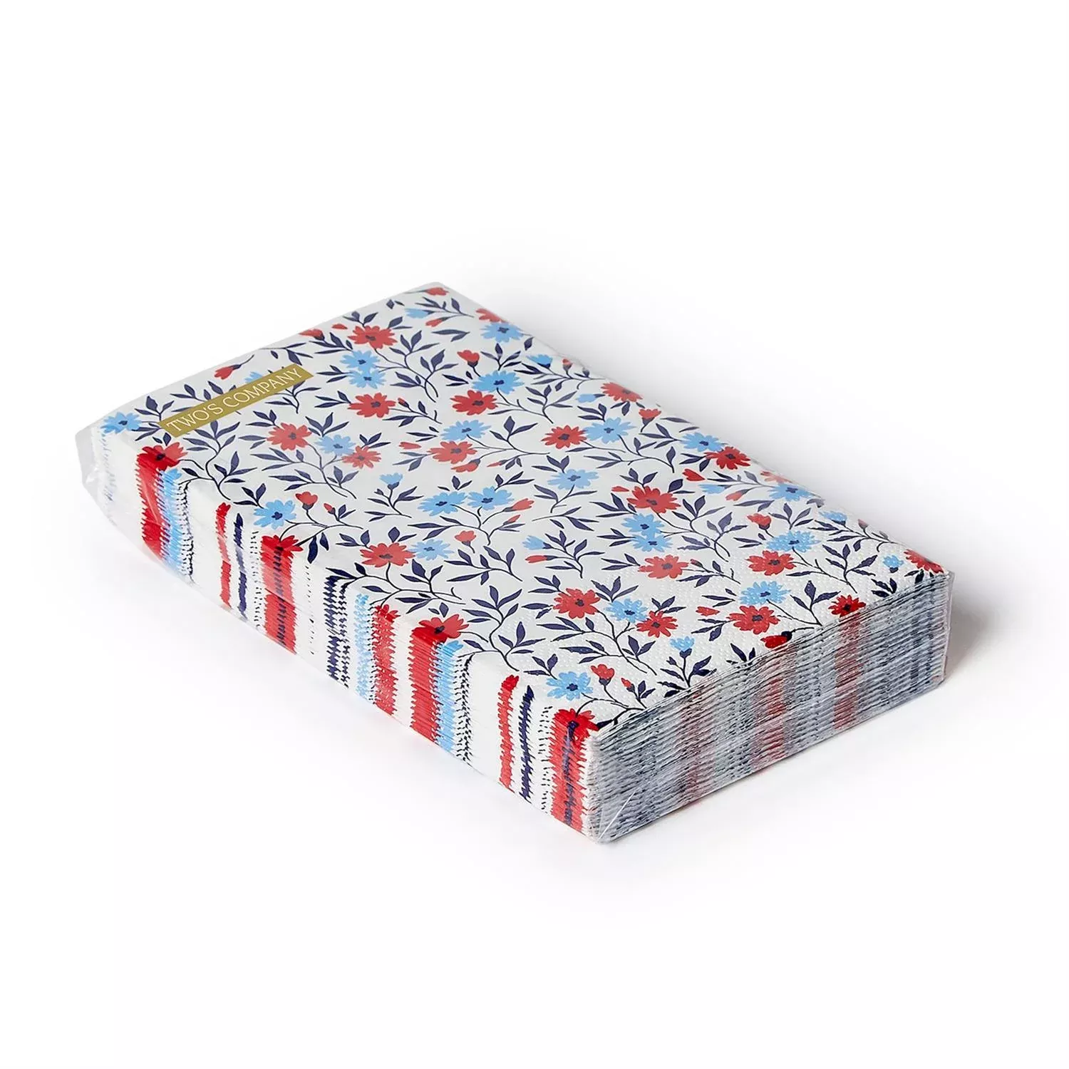 Red, White, and Bloom 3-Ply Paper Dinner Napkin/Guest Towel