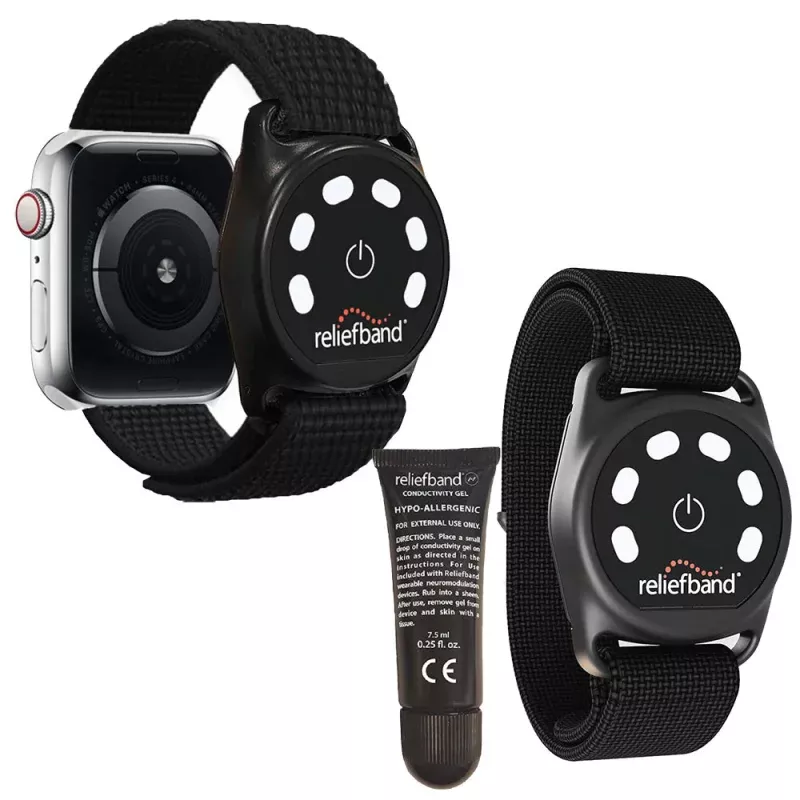 Reliefband Black Sport Apple Bundle – Size Regular