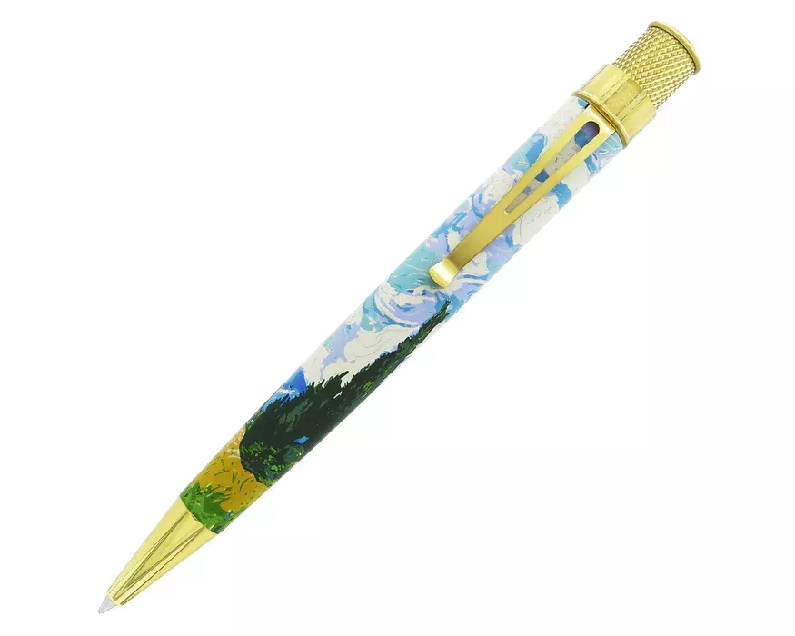 RETRO 51 METROPOLITAN VAN GOGH WHEAT FIELD WITH CYPRESSES TORNADO RB