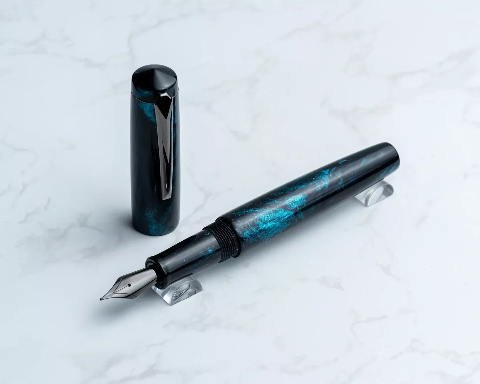 Rhys’ Pieces Custom Fountain Pen – “Dark Matter”