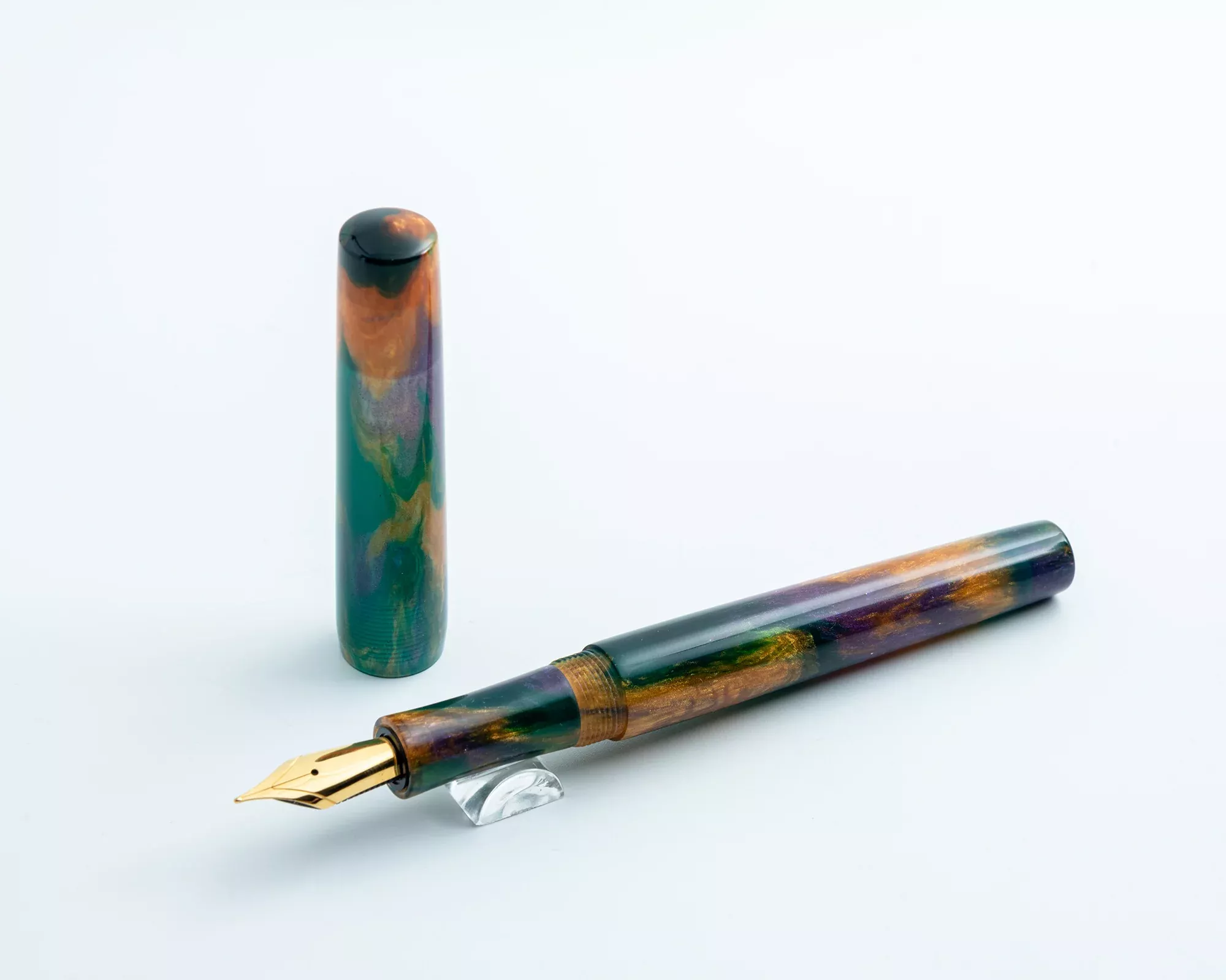 Rhys’ Pieces Custom Fountain Pen – “Leprechaun King”