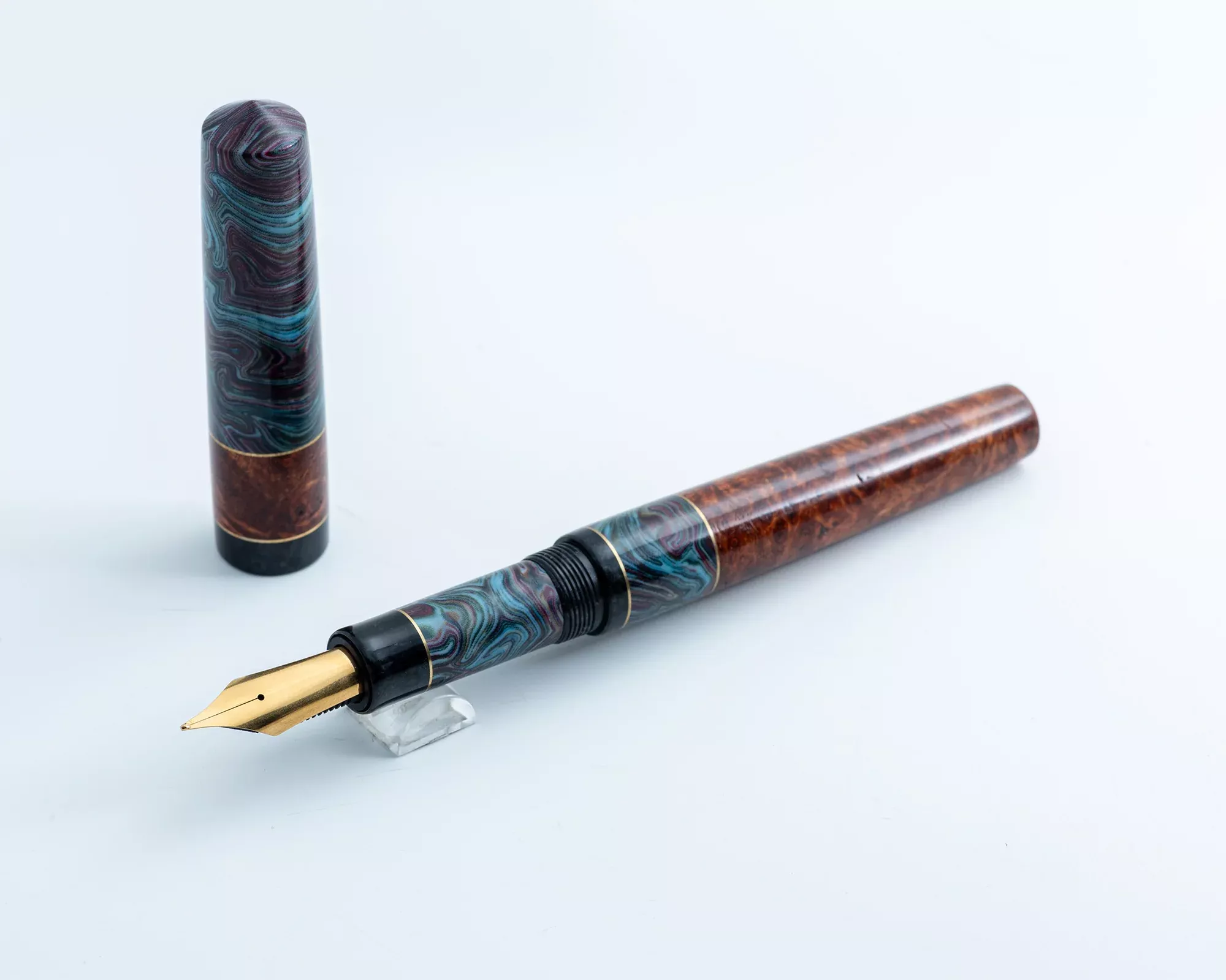 Rhys’ Pieces Custom Fountain Pen – “Psychedelic”
