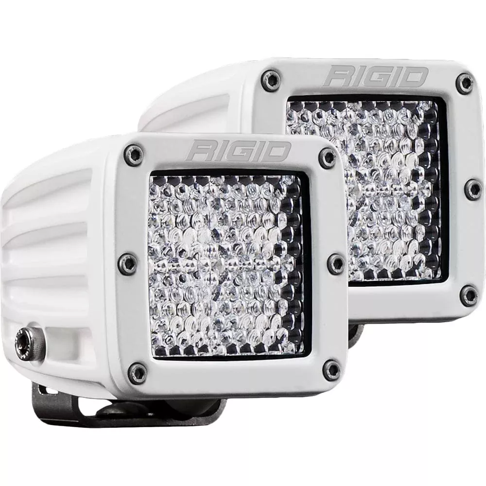 RIGID Industries D-Series PRO Hybrid-Diffused LED – Pair – White
