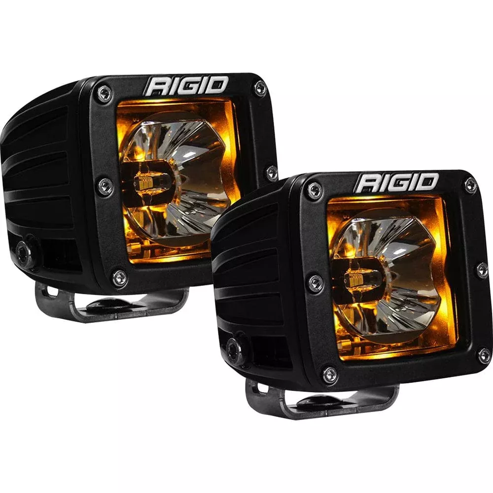 RIGID Industries Radiance™ Pod Amber Backlight Black Housing – Pair