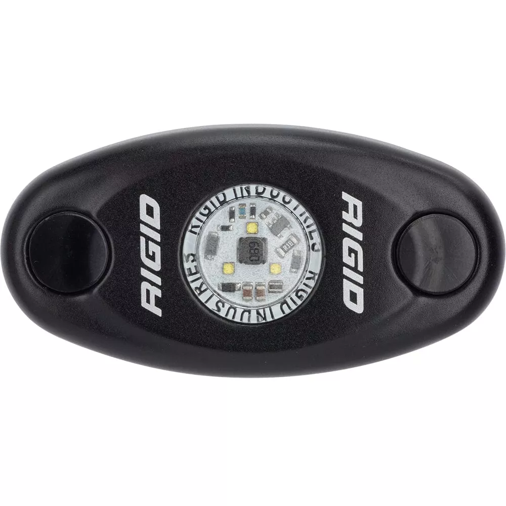 RIGID Industries A-Series Black Low Power LED Light – Single – Neon White