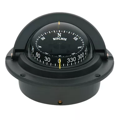 Ritchie F-83 Voyager Black Flush Mount Compass