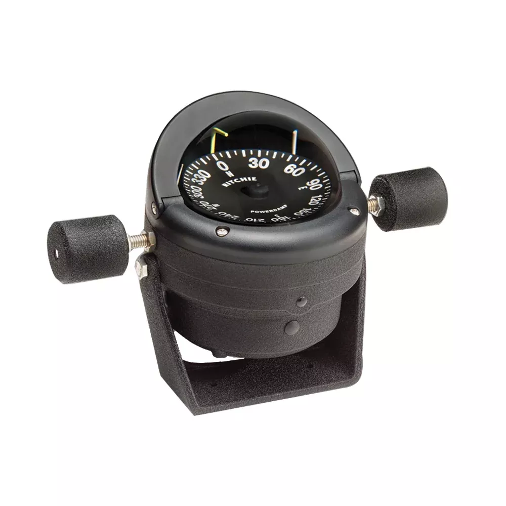 Ritchie HB-845 Helmsman Steel Boat Compass – Bracket Mount – Black [HB-845]