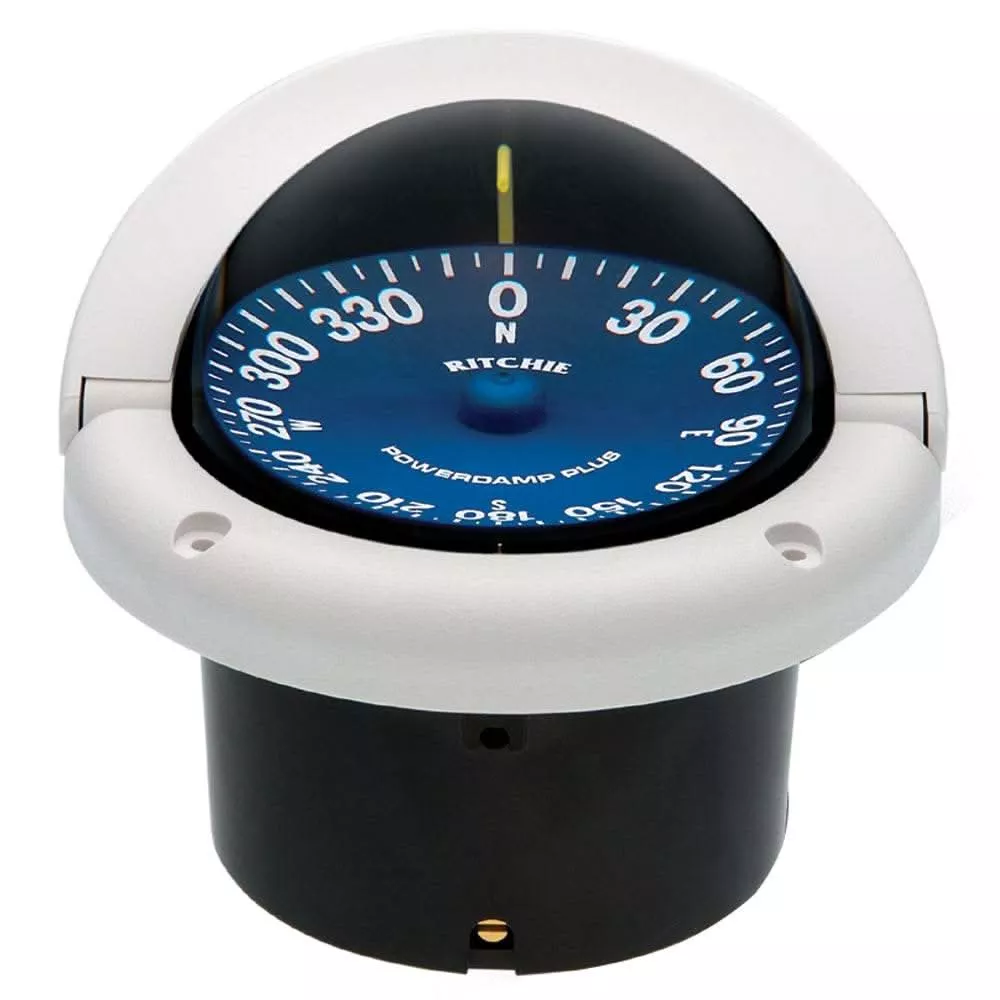 Ritchie SS-1002W SuperSport Compass - Flush Mount - White - SS-1002W