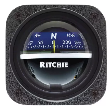 Ritchie V-537B Explorer Blue Dial Bulkhead Mount Compass