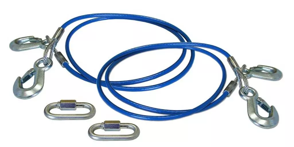 Roadmaster 64" Straight Double Hook Safety Cables - Pair• 646