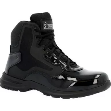 Rocky RKD0105 Cadet 6" Side-Zip Public Service Work Boots, Black