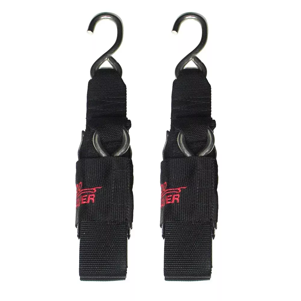 Rod Saver Deluxe Stainless Steel Transom Tie-Down – 2 x 3 – Pair