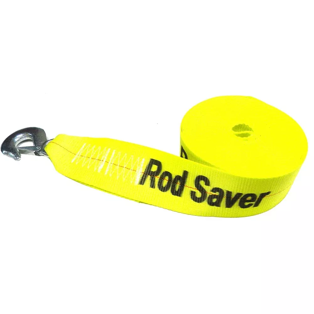 Rod Saver Heavy-Duty Winch Strap Replacement – Yellow – 3 x 20