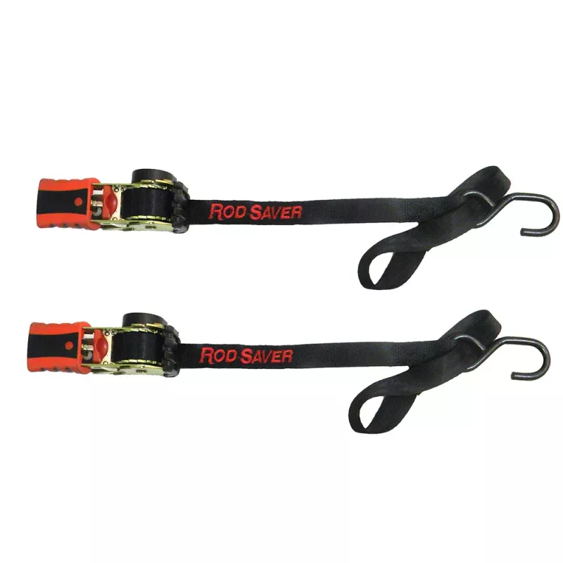 Rod Saver Mini Retractable Tie Down w/Soft Hook – 50 – Pair