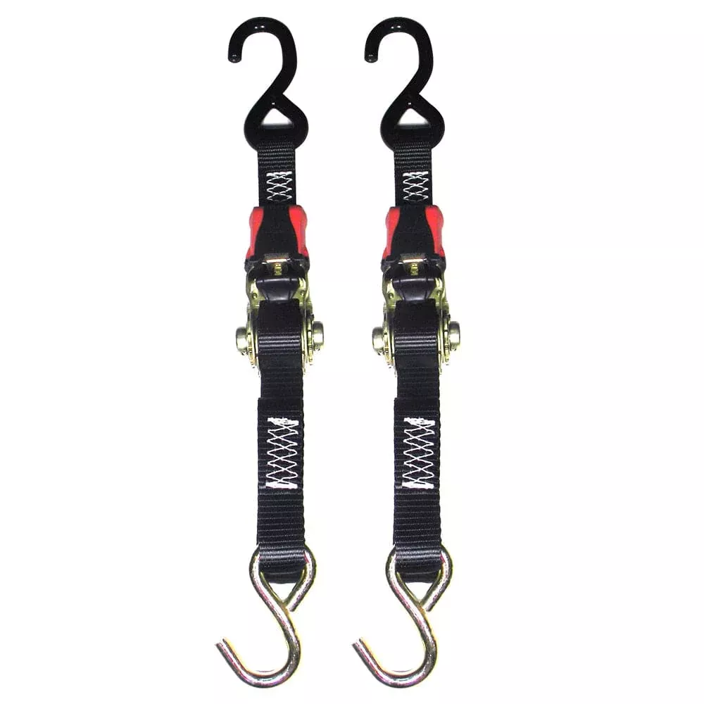 Rod Saver Rubber Ratchet Tie-Down – 1 x 6 – Pair