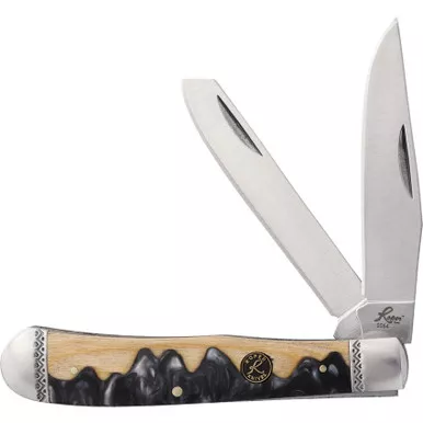 Roper Knives Lahar Series Black Trapper Knife