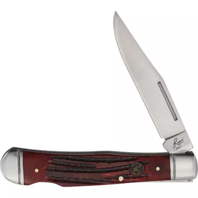 Roper Knives Red Bone Lockback Trapper Knife