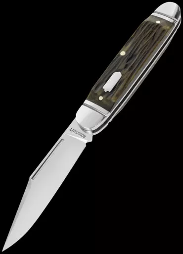 RoseCraft Birchfield Camp Jack Green Jigged Bone Folding Knife