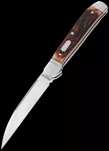 Rosecraft Snake River Copperhead Dapper Jigged Bone Folding Knife