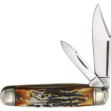 Rough Rider Cattleman Cinnamon Bone Folding Knife