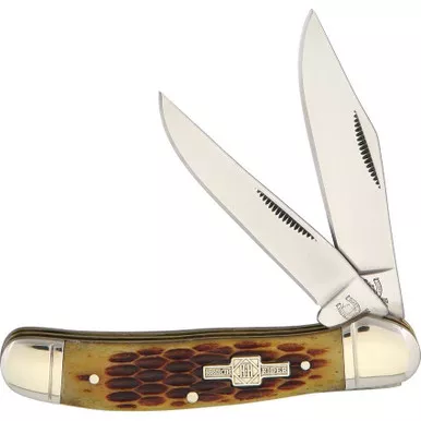 Rough Rider Copperhead Amber Bone Pocket Knife