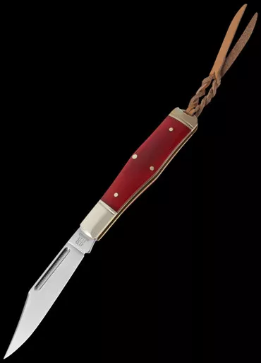 Rough Rider Small Coke Bottle Red Smooth Bone Folding Knife
