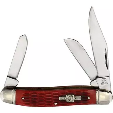 Rough Rider Stockman Red Jigged Bone Knife
