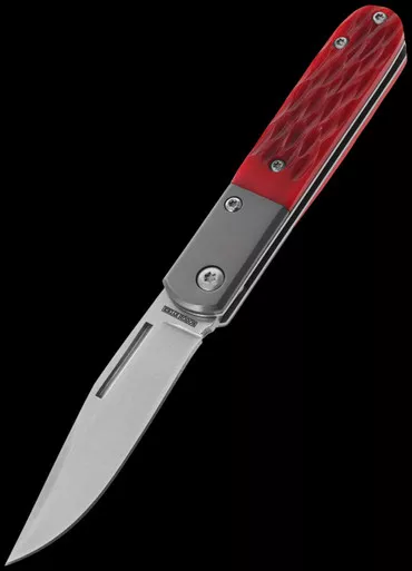 Rough Ryder Barlow Red Jigged Bone Folding Knife