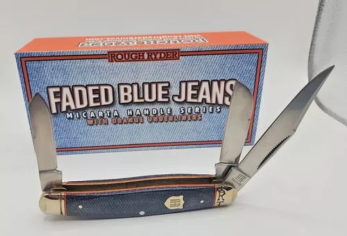 ROUGH RYDER FADED BLUE JEANS DENIM MICARTA STOCKMAN