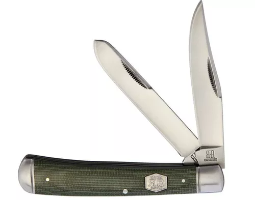 Rough Ryder Green Micarta Trapper