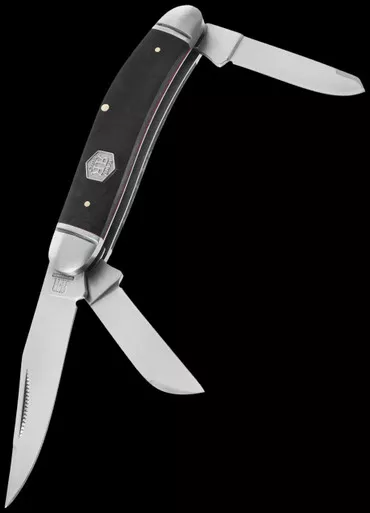 Rough Ryder Midnight Ice Sowbelly Folding Knife
