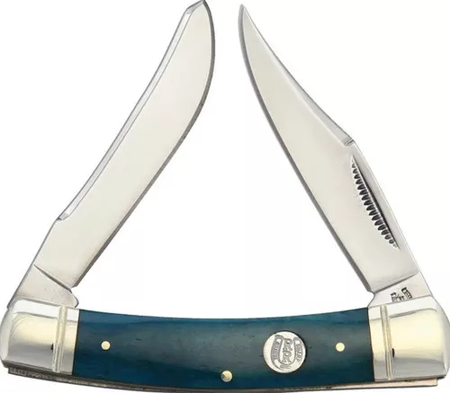 Rough Ryder Small Moose Blue Smooth Bone Pocketknife