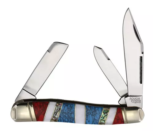 Rough Ryder Stoneworx Texas Stockman 4 3/4" Pocket Knife RR2415
