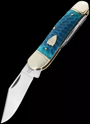 Rough Ryder Whittler Blue Dragon Bone Folding Knife