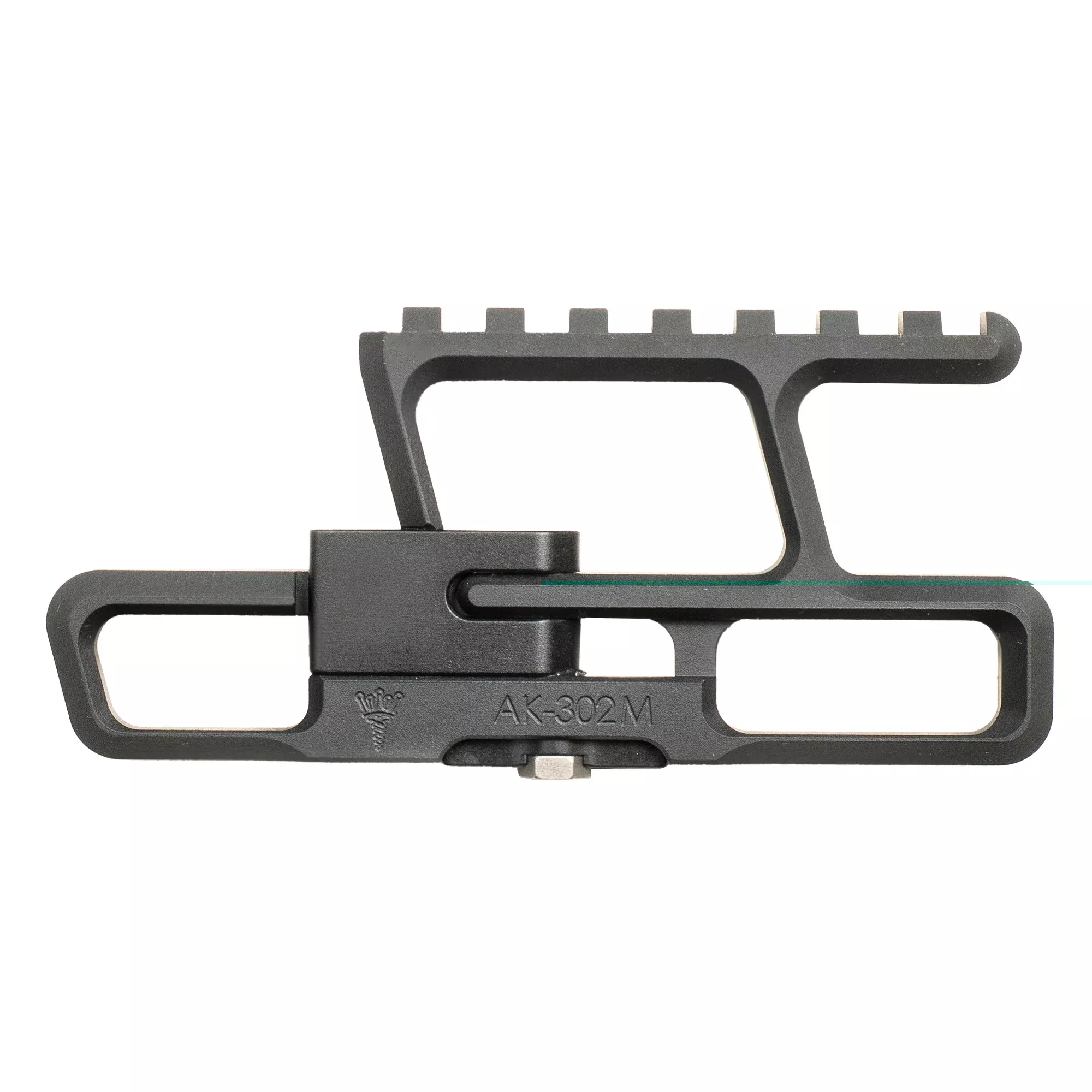 RS Regulate Rear-Biased Lower Optic Mount for AKM Side Rails, Titanium Low-Profile Lock AK-302M