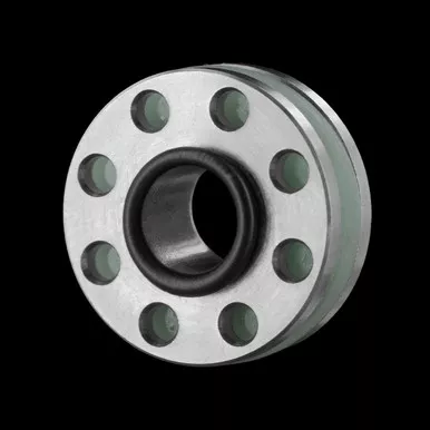Ru Titley Titanium 8 Hole Bead Green 16mm