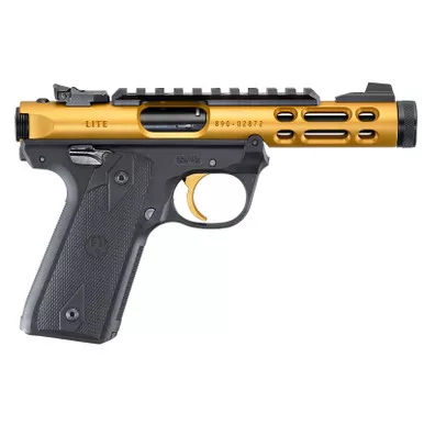 Ruger Mark IV 22/45 Lite .22 LR 4.4" Threaded Barrel Gold 10rd