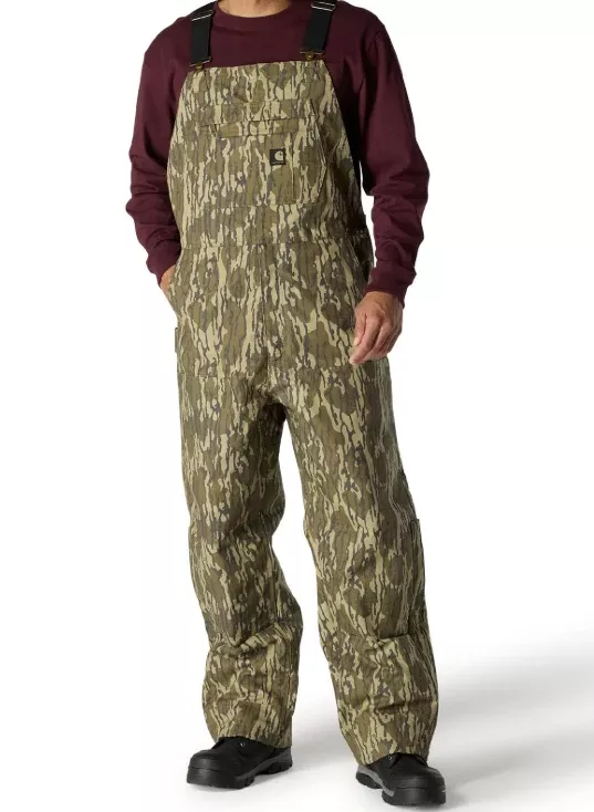 Rugged Flex Duck Insulated Camo Bib Overall – 3 Warmest Rating – 106983