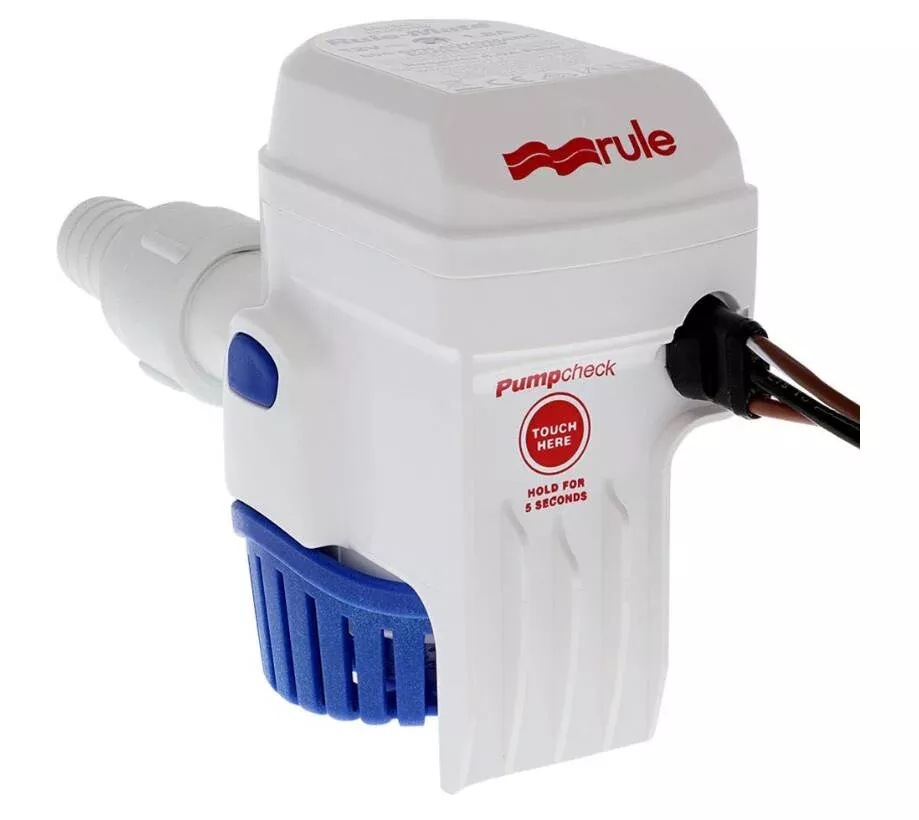 Rule Rule Mate Series 12 V 498 GPH Electric Fully Automatic Impeller Submersible Bilge Pump• RM500B