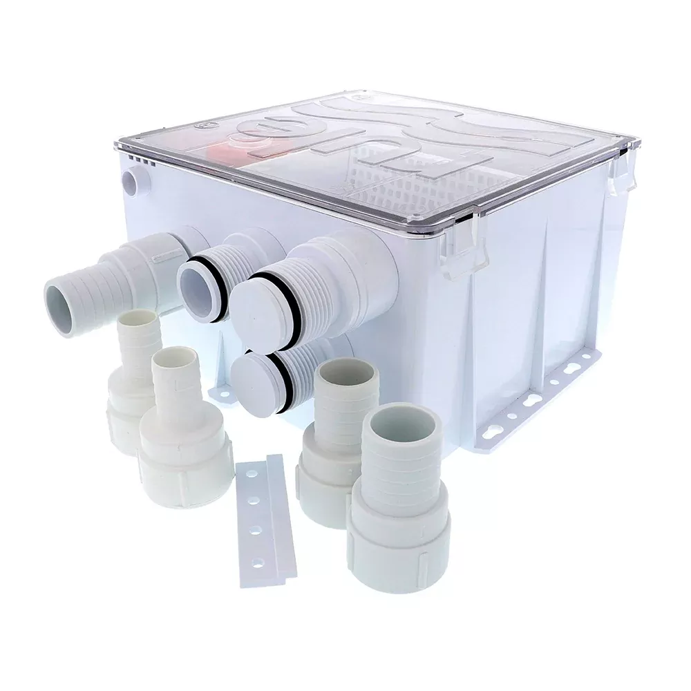 Rule Shower Drain Box w/1100 GPH Pump – 24V [99B-24]