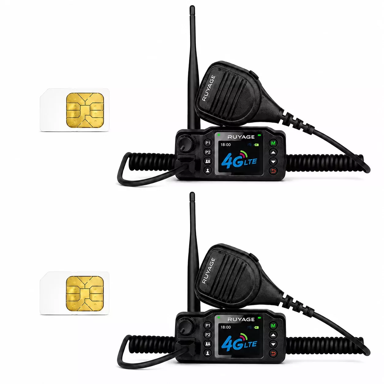 RUYAGE CT98 4G LTE Vehicle PoC Radios – 2-Pack