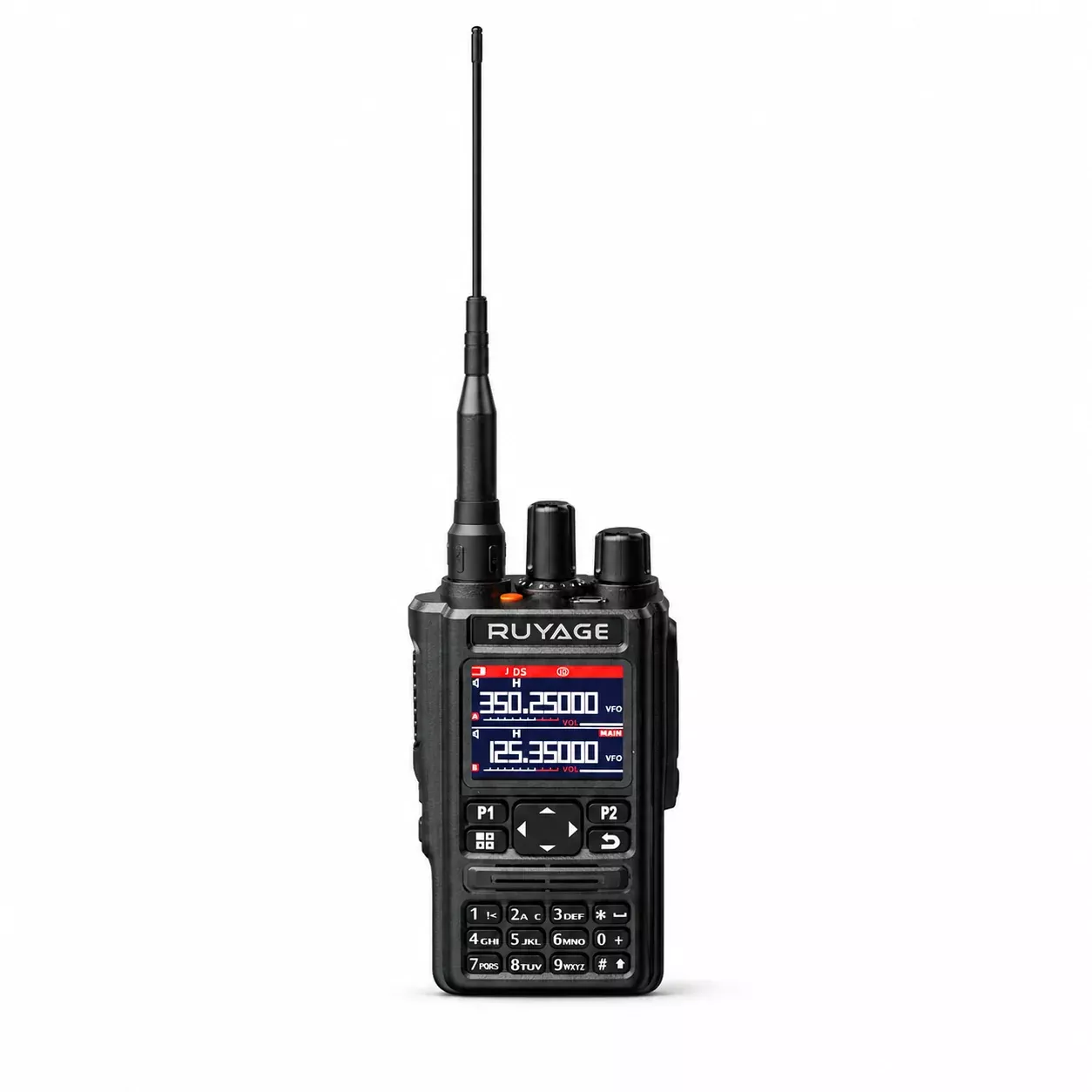 RUYAGE UV9D 6-Band GPS Bluetooth Analog Walkie Talkie
