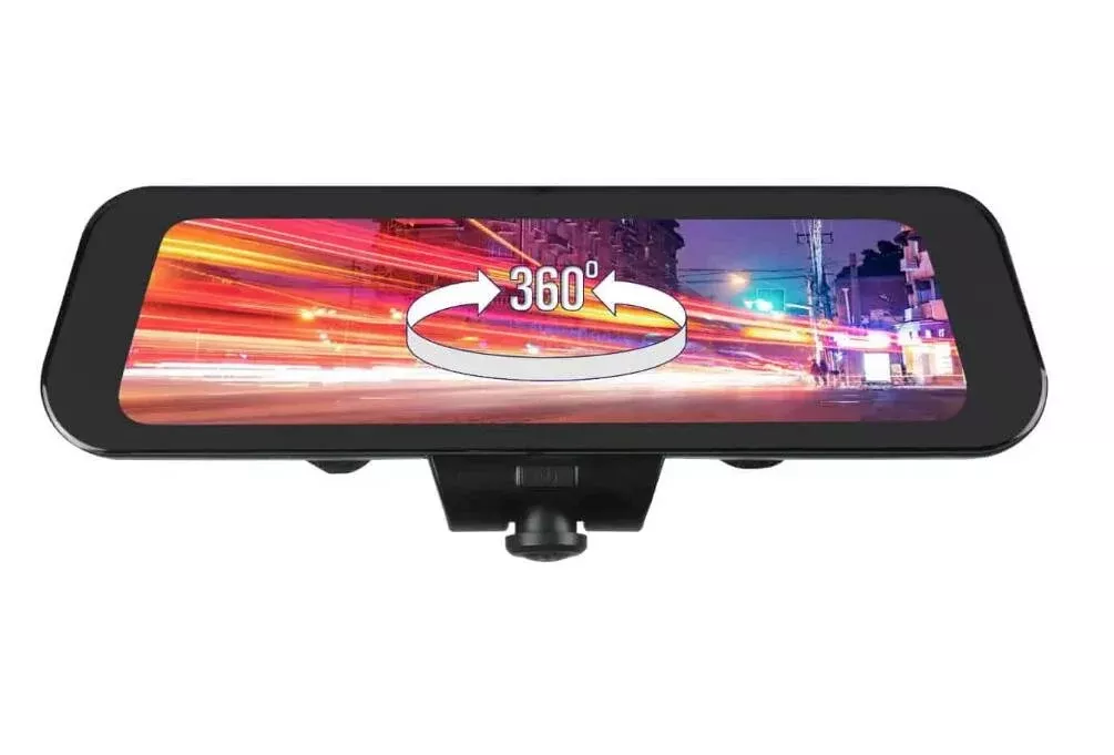 Rydeen 10" Frameless Touchscreen Rear View Mirror with 360 Surround View Dash Camera• 360 VIEW